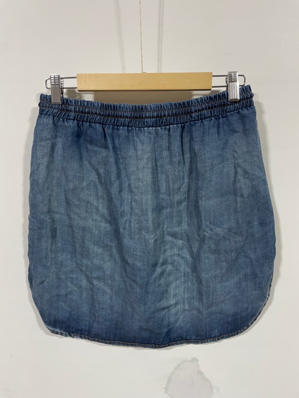 Cloth & Stone Denin Drawstring Mini Skirt - Blue - Picture 3 of 3